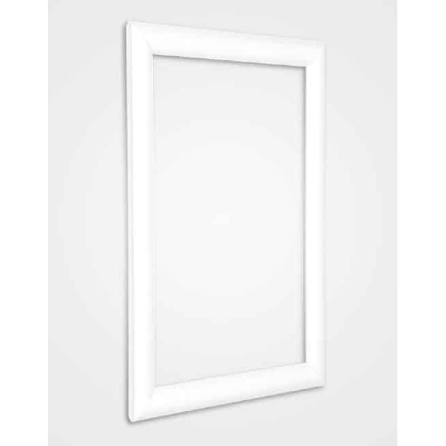 25mm silver snap frame signal white