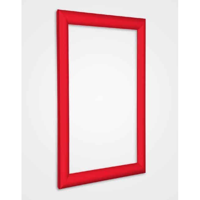 25mm silver snap frame traffic red