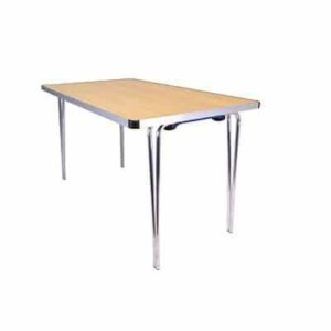 School folding tables 4ft contour Japanese beech