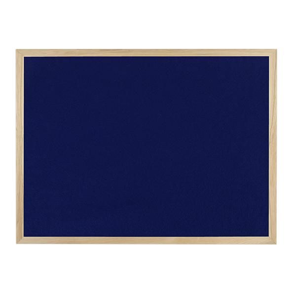 blue noticeboard wooden frame