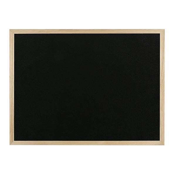 black noticeboard wooden frame