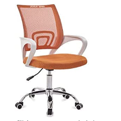 Orange Ergonomic mesh office chair