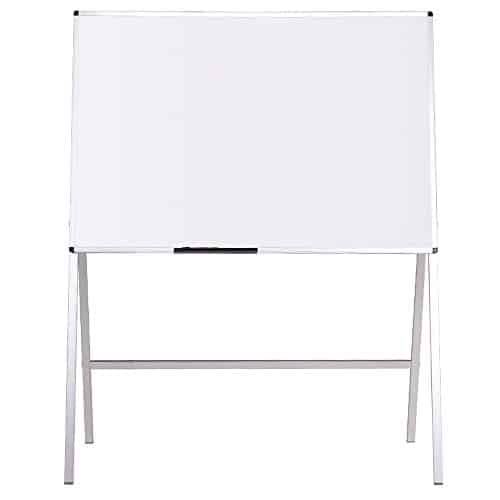 adjustable magnetic whiteboard easel H stand