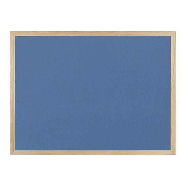 blue noticeboard wooden frame