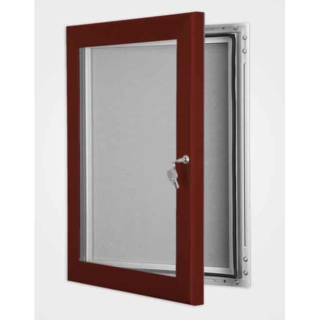 Colour key lock pin board frame red brown