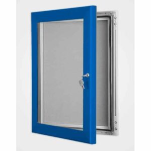 Colour key lock pin board frame ultramarine blue