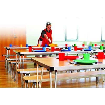 School folding tables contour table