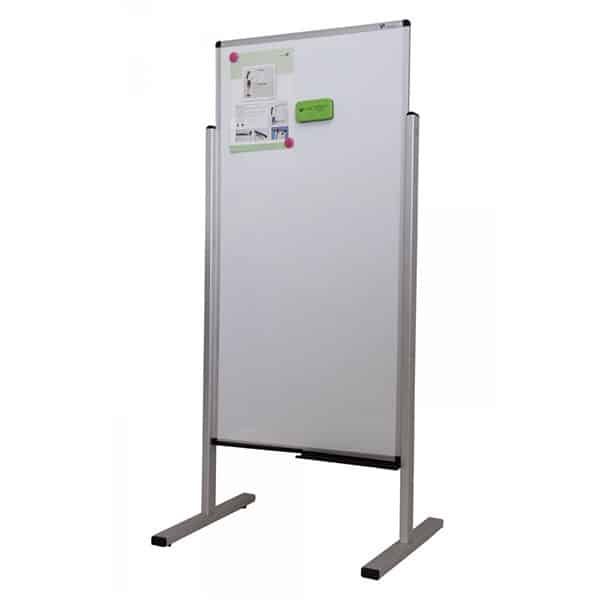 Double sided Magnetic Mobile whiteboard