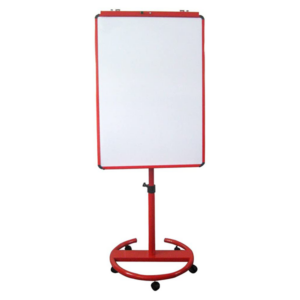 Red mobile easel