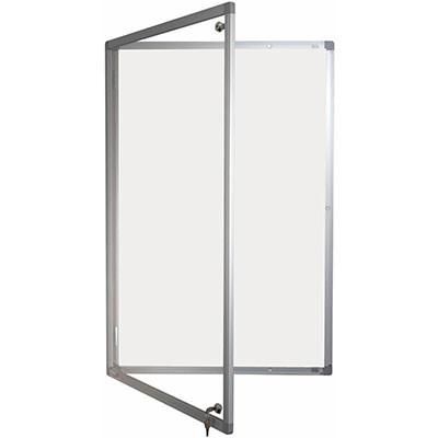lockable magnetic whiteboard with aluminium frame