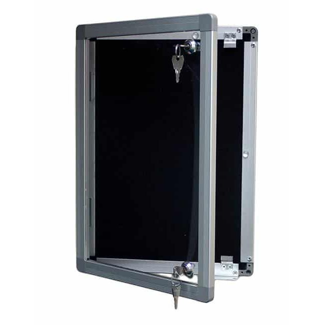 black lockable display case