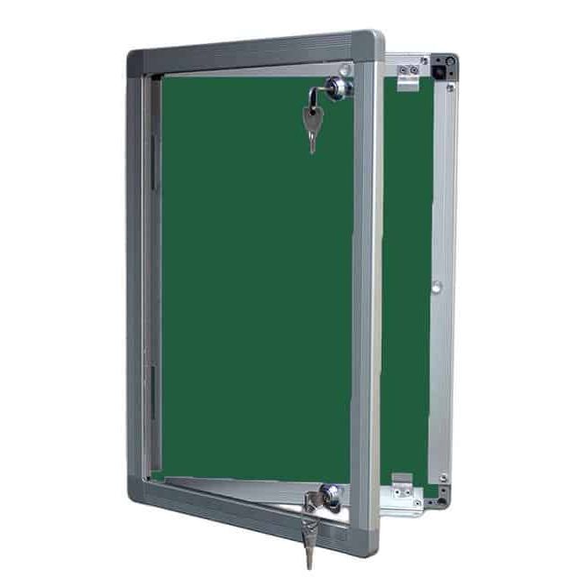 green lockable display case