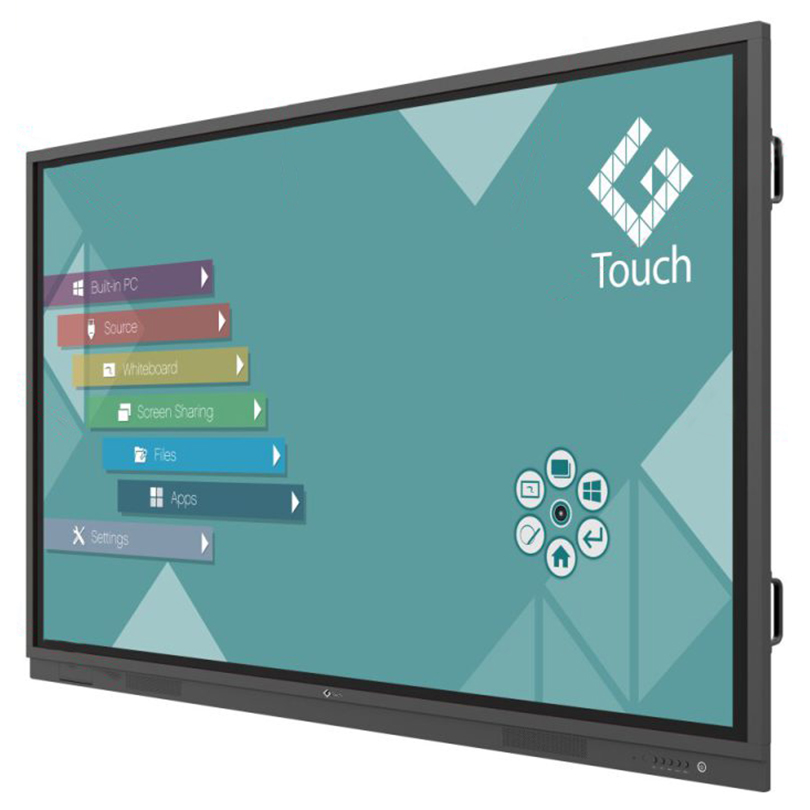 Interactive touchscreen showcasing the touch screen display